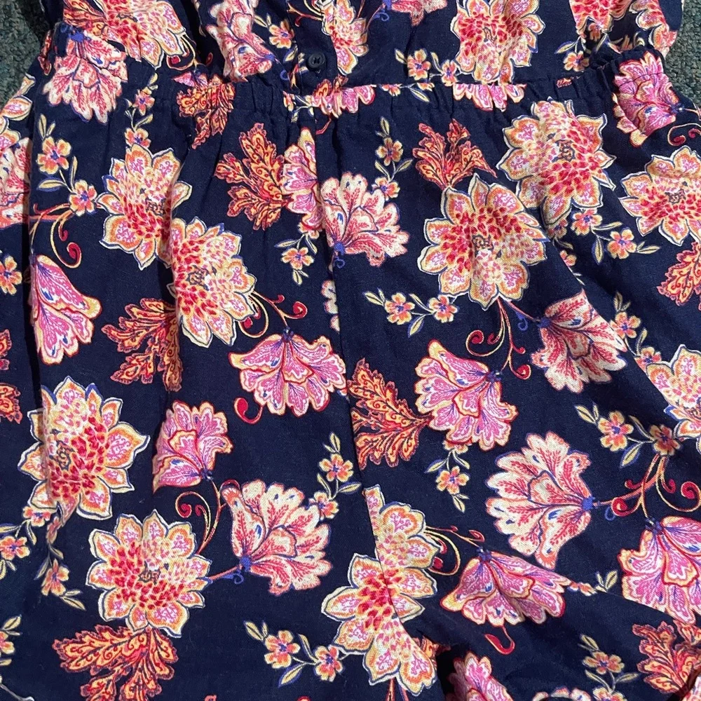 Girls XXL Plus Old Navy Flowered Romper - Picture 2 of 5